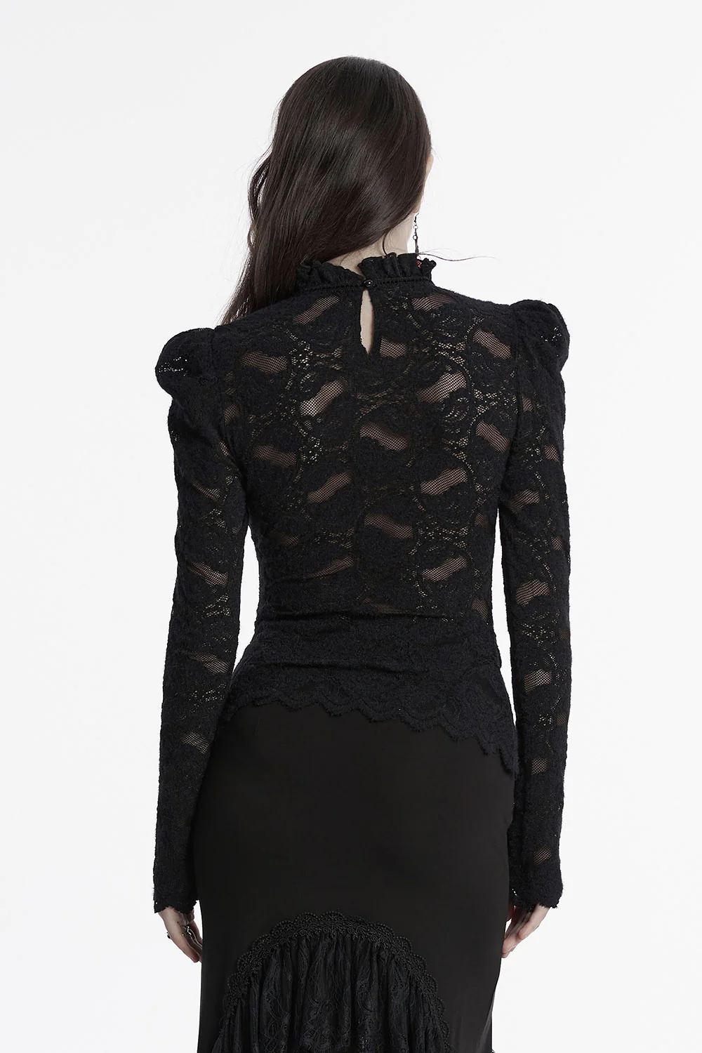 Haunted Manor Lace Puff Sleeve Shirt - Image 4