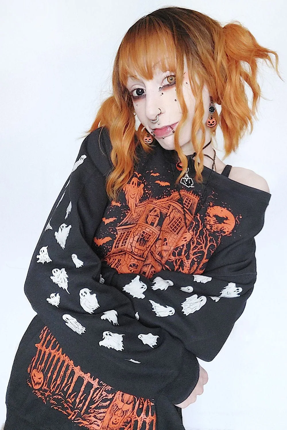 Haunted Mansion Sweatshirt [Pumpkin Orange] - Image 9