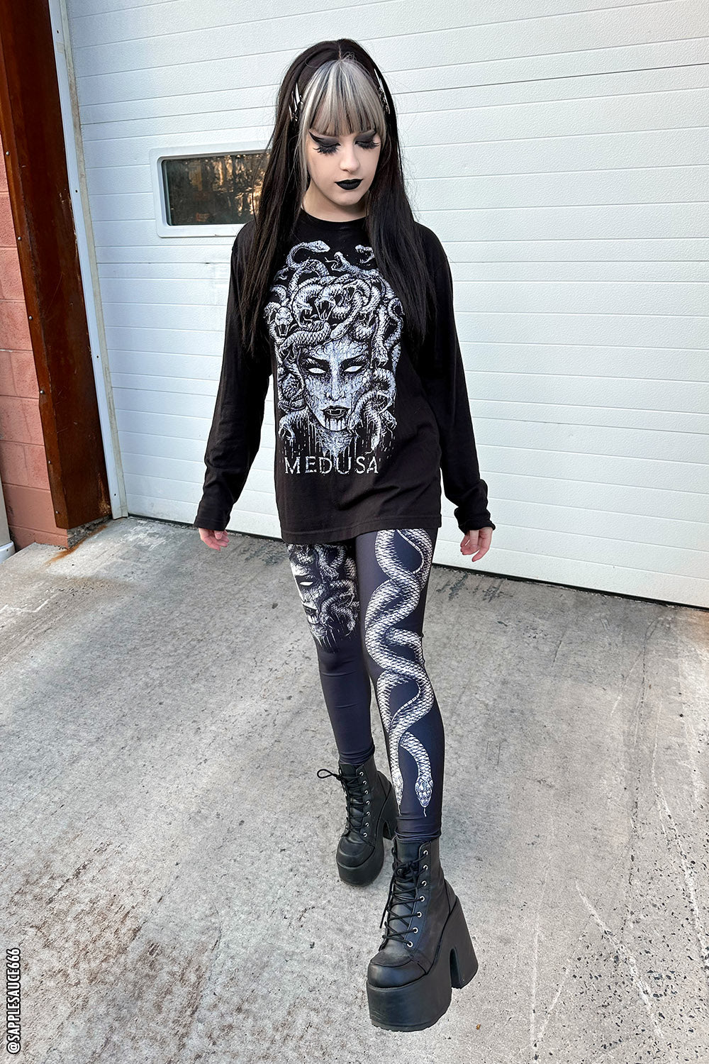 Heavy Metal Medusa Leggings - Image 3