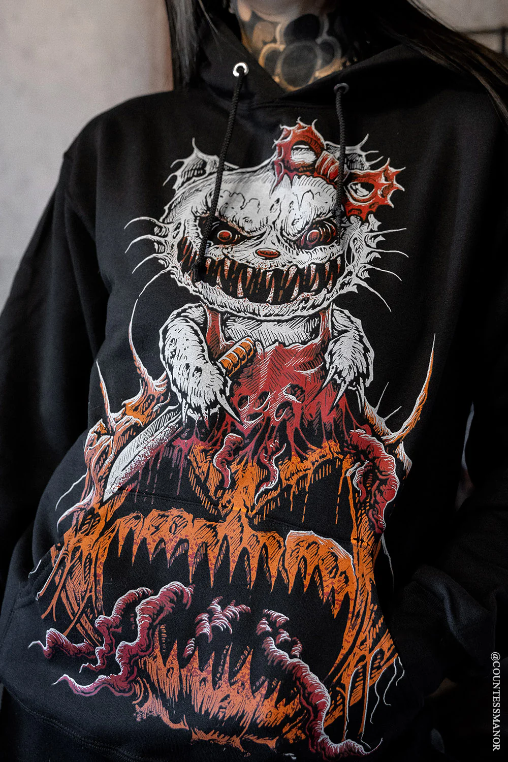 Hell-O-Ween Kitty Hoodie - Image 7