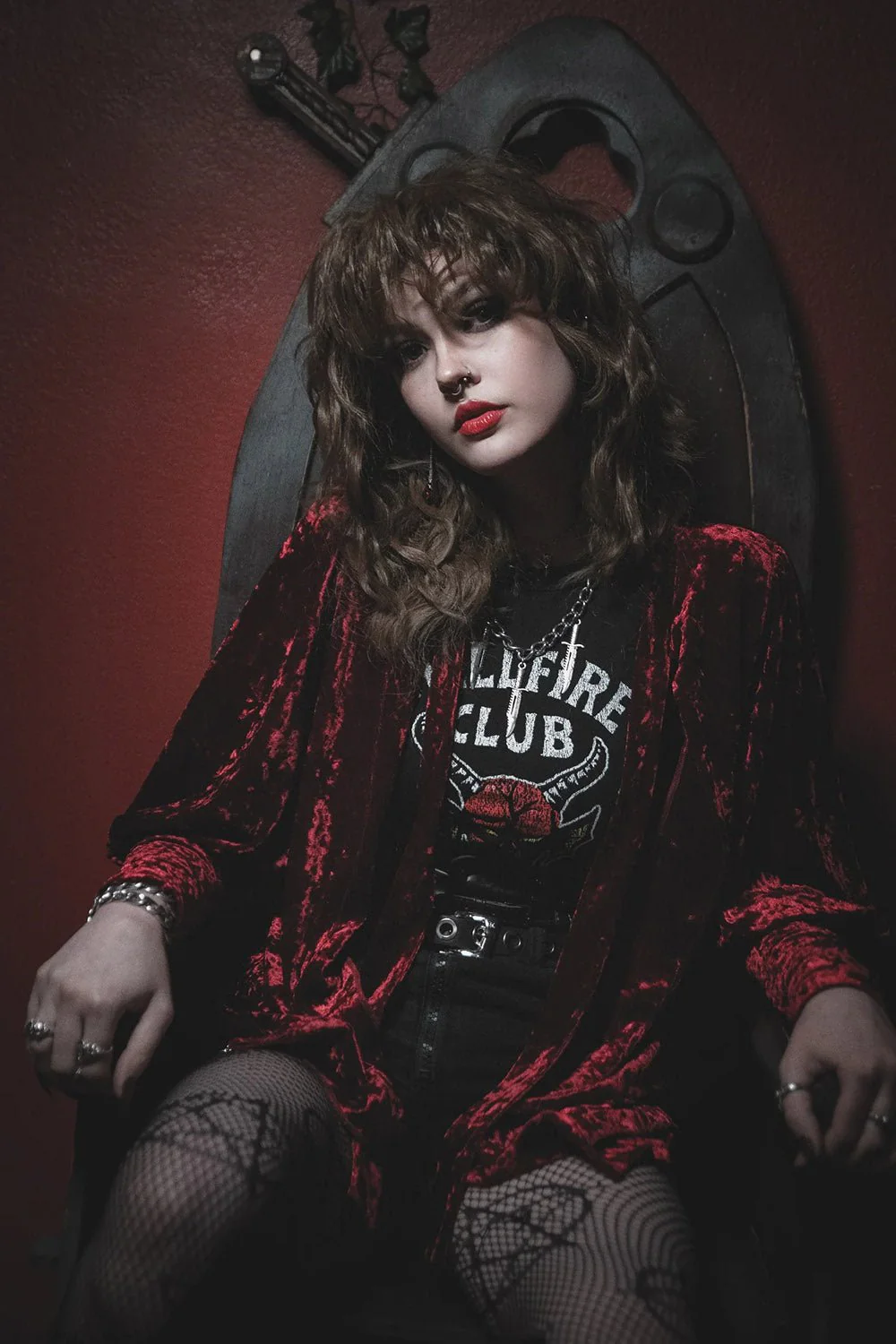 Hellfire Cardigan [RED] - Image 8