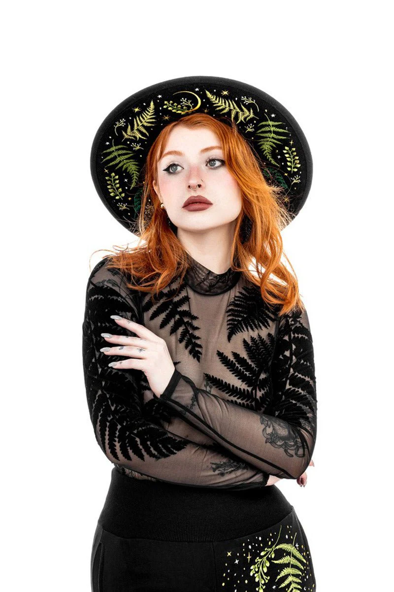 Herbal Hat [Embroidered Ferns] - Image 2