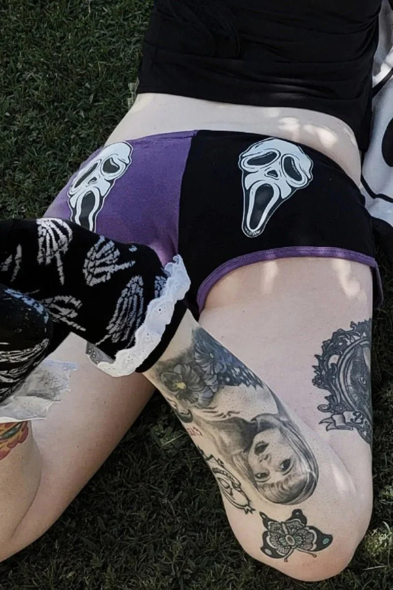 Horror Scream Movie Two Tone Shorts - Image 5
