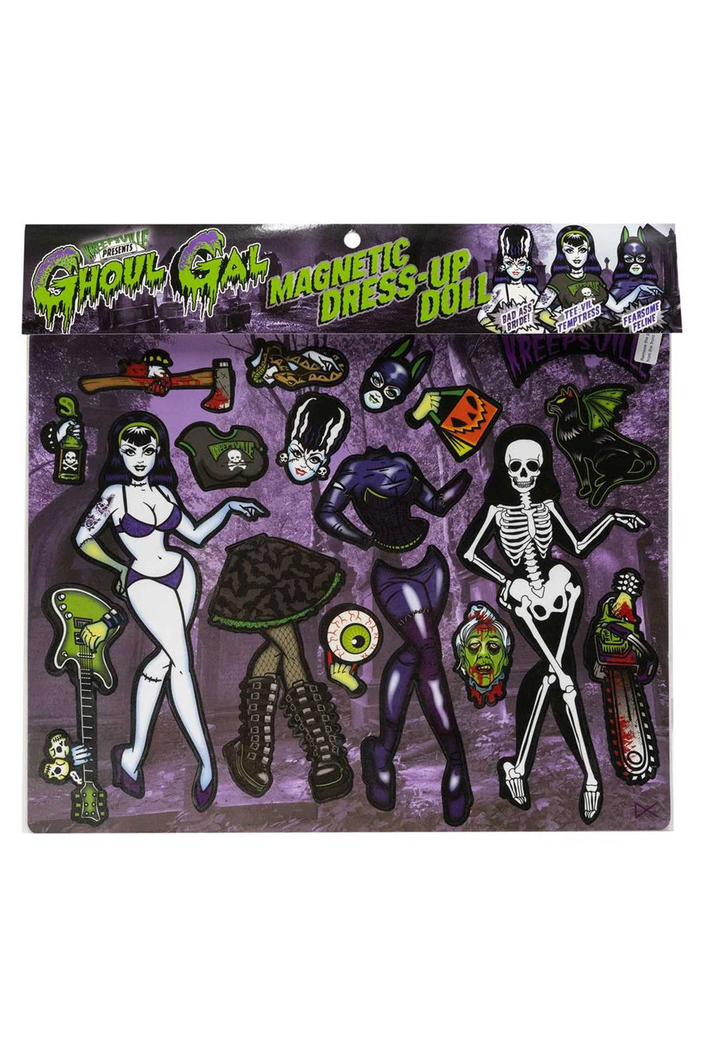 Ghoul Gal Dress Up Magnet Set - Image 3