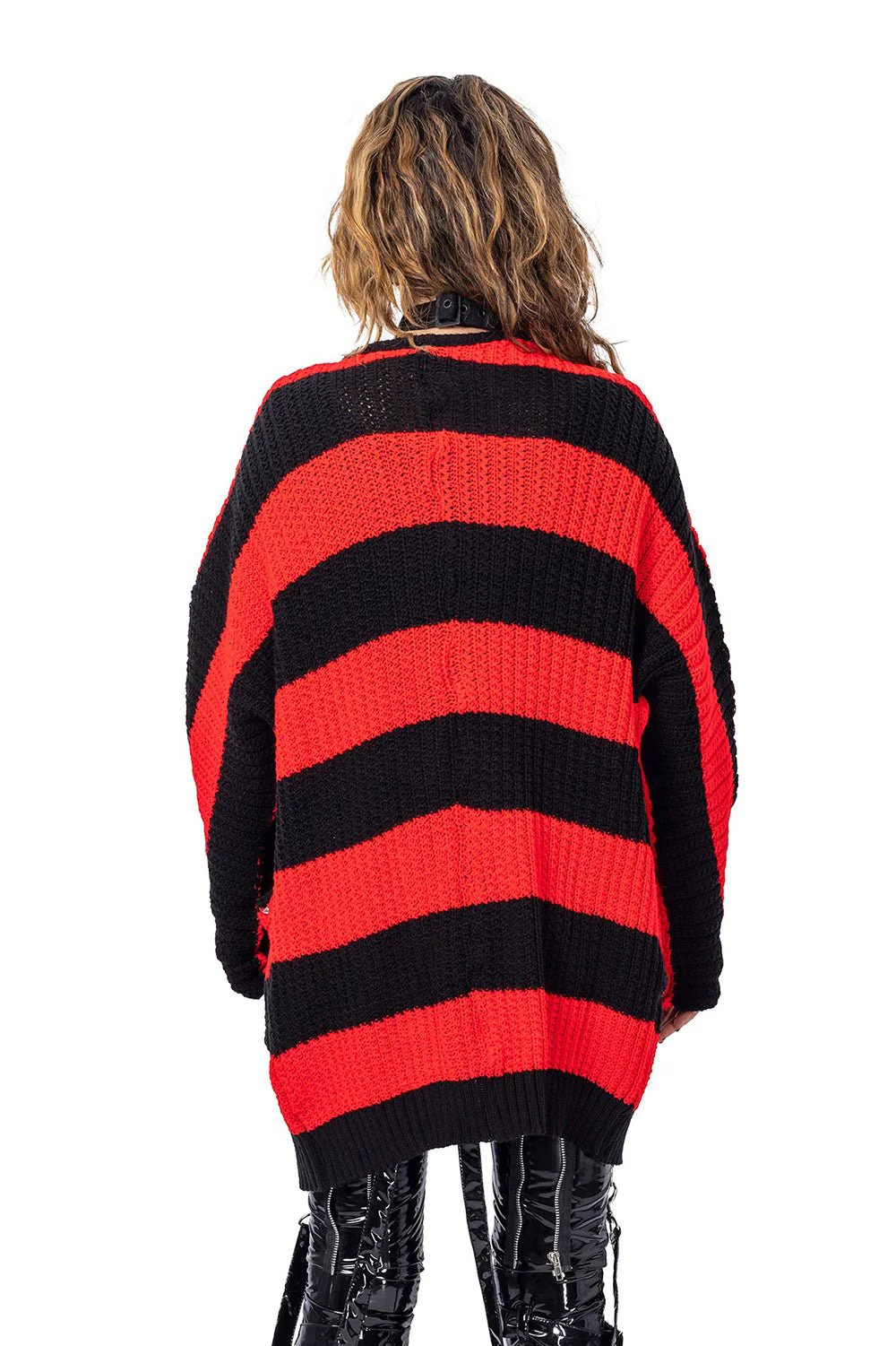 In A Daze Cardigan [BLACK/RED] - Image 3