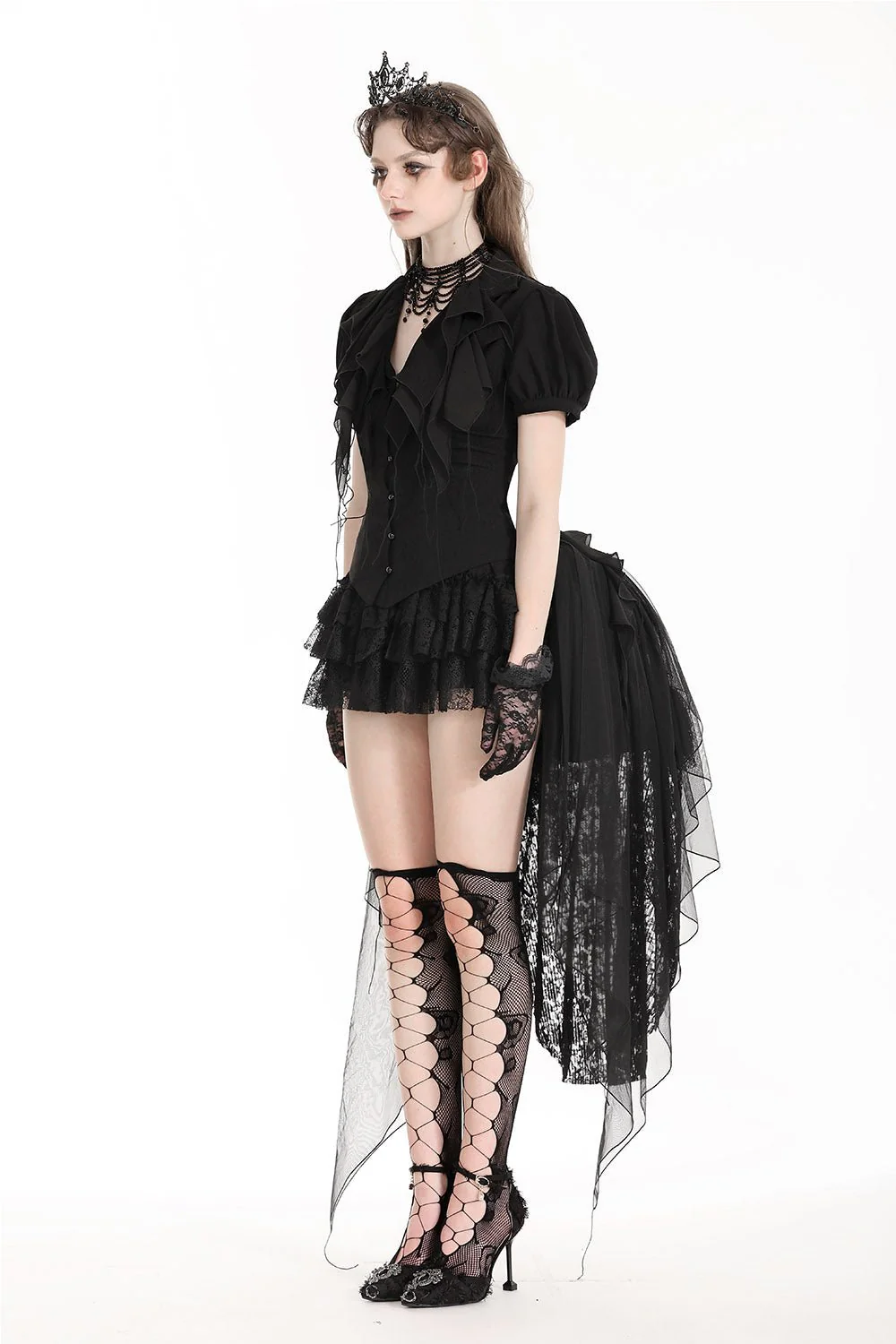 In Mourning Gothic Bustle Skirt - Image 2