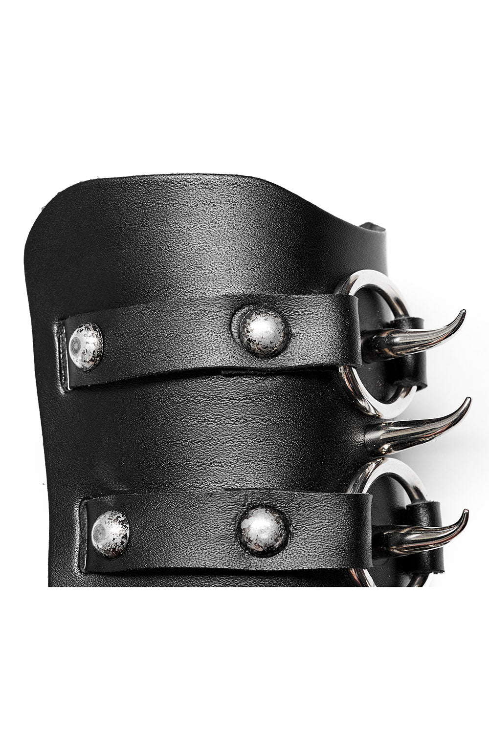 Ironhead Leather Cuff Bracelet - Image 4