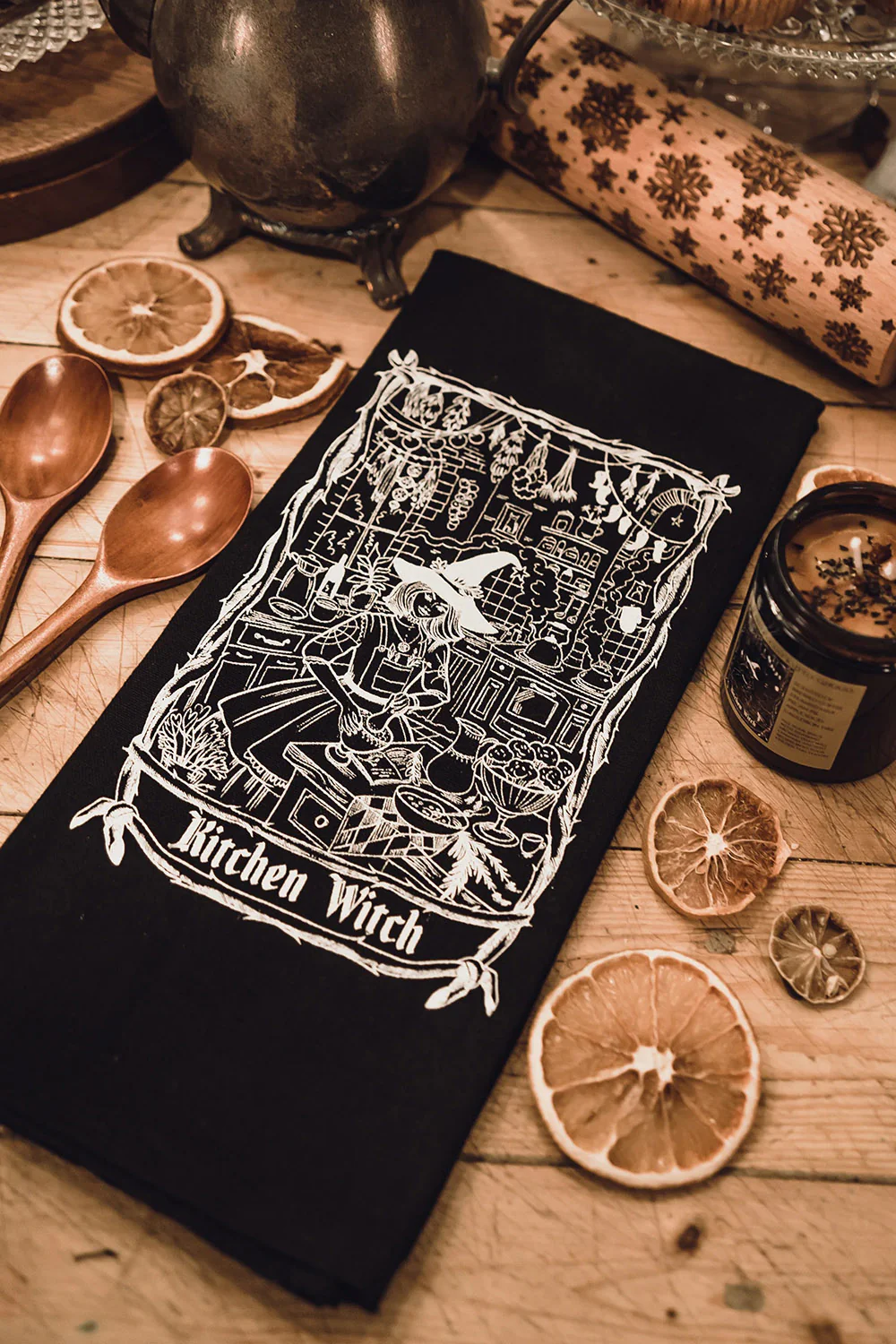 Kitchen Witch Dish Towel - Image 2