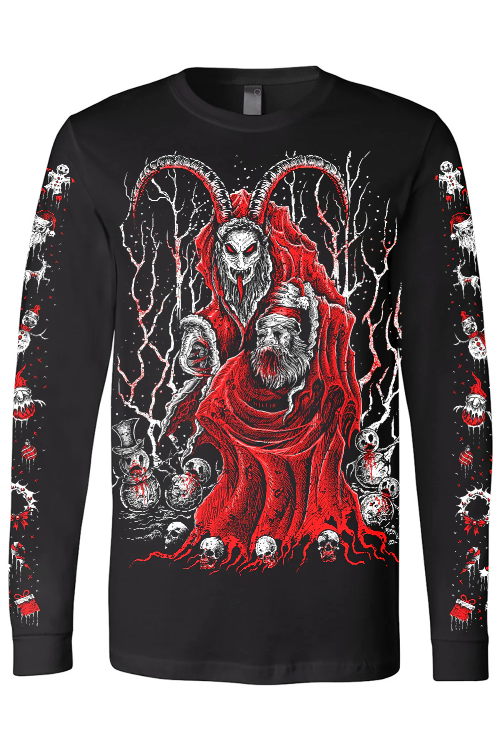 Krampus Killing Christmas T-shirt - Image 3