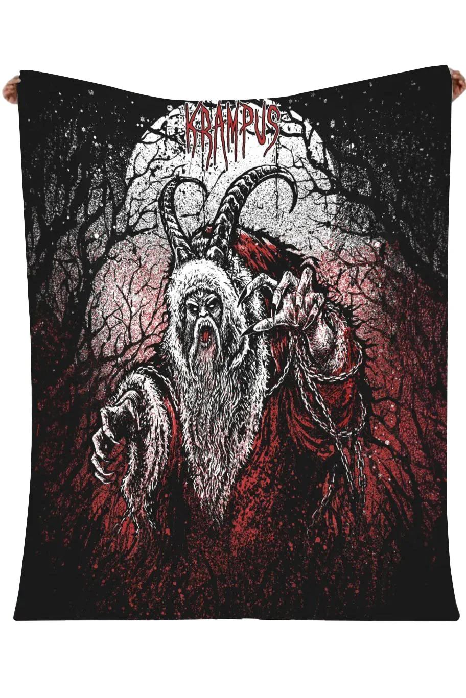 Krampus Throw Blanket