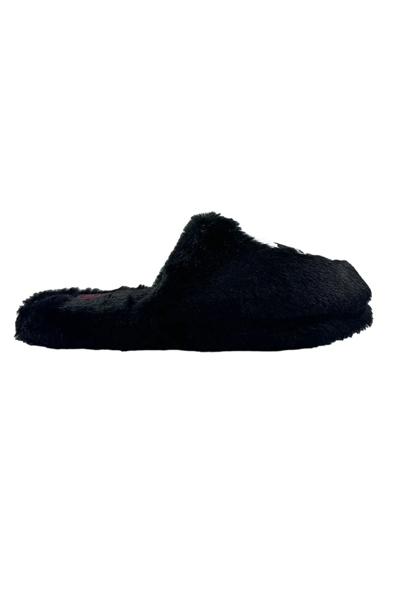 Kreepy Kozy Skull Slippers [BLACK/WHITE] - Image 3