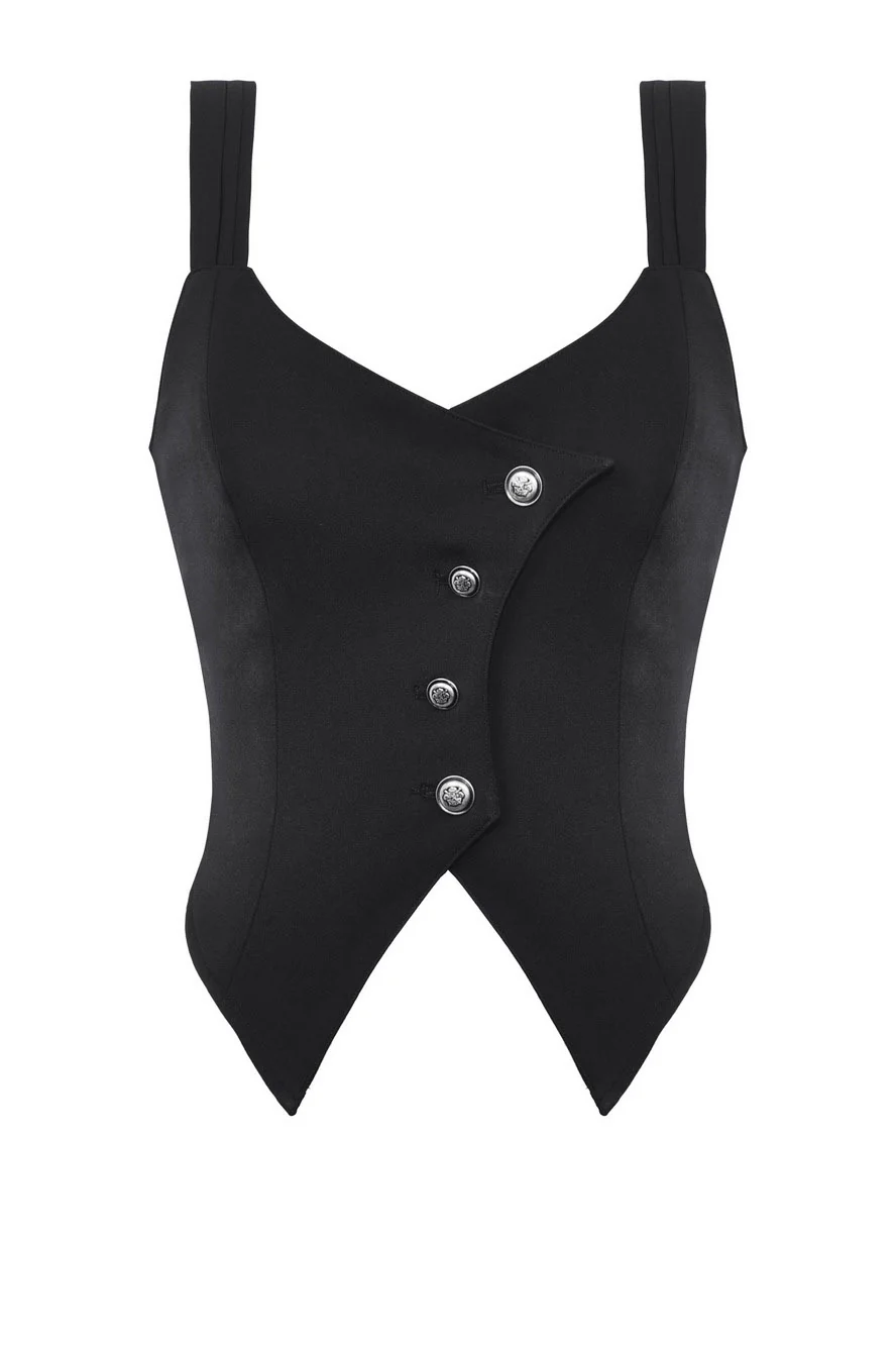 Lace-Up Batwing Vest - Image 8