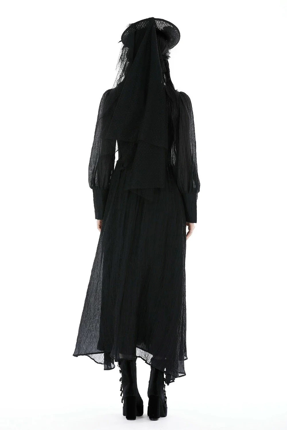 Lady Sorrow Veiled Victorian Hat - Image 8