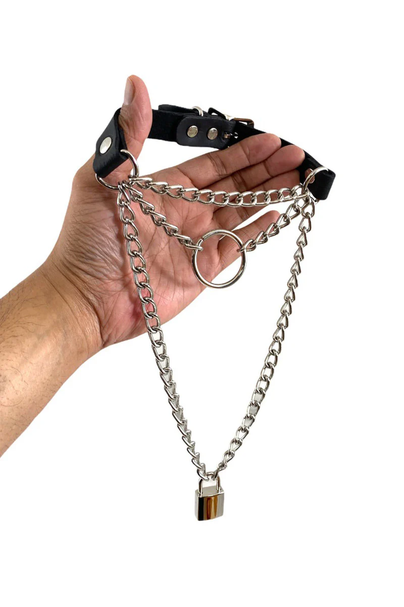 Layered Chain Choker Necklace - Image 7