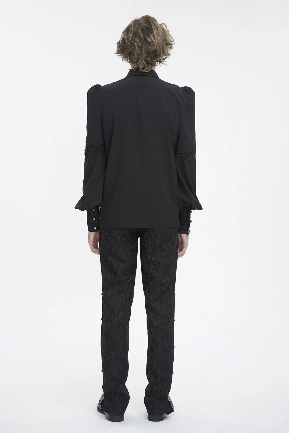 Lestat Button Down Damask Top - Image 6