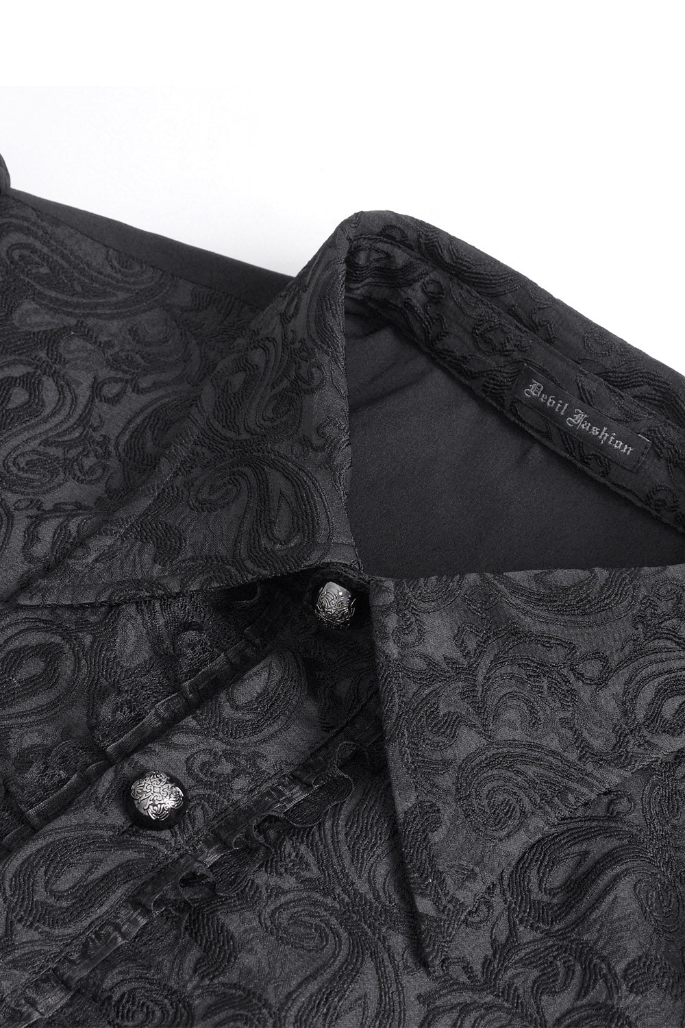 Lestat Button Down Damask Top - Image 7