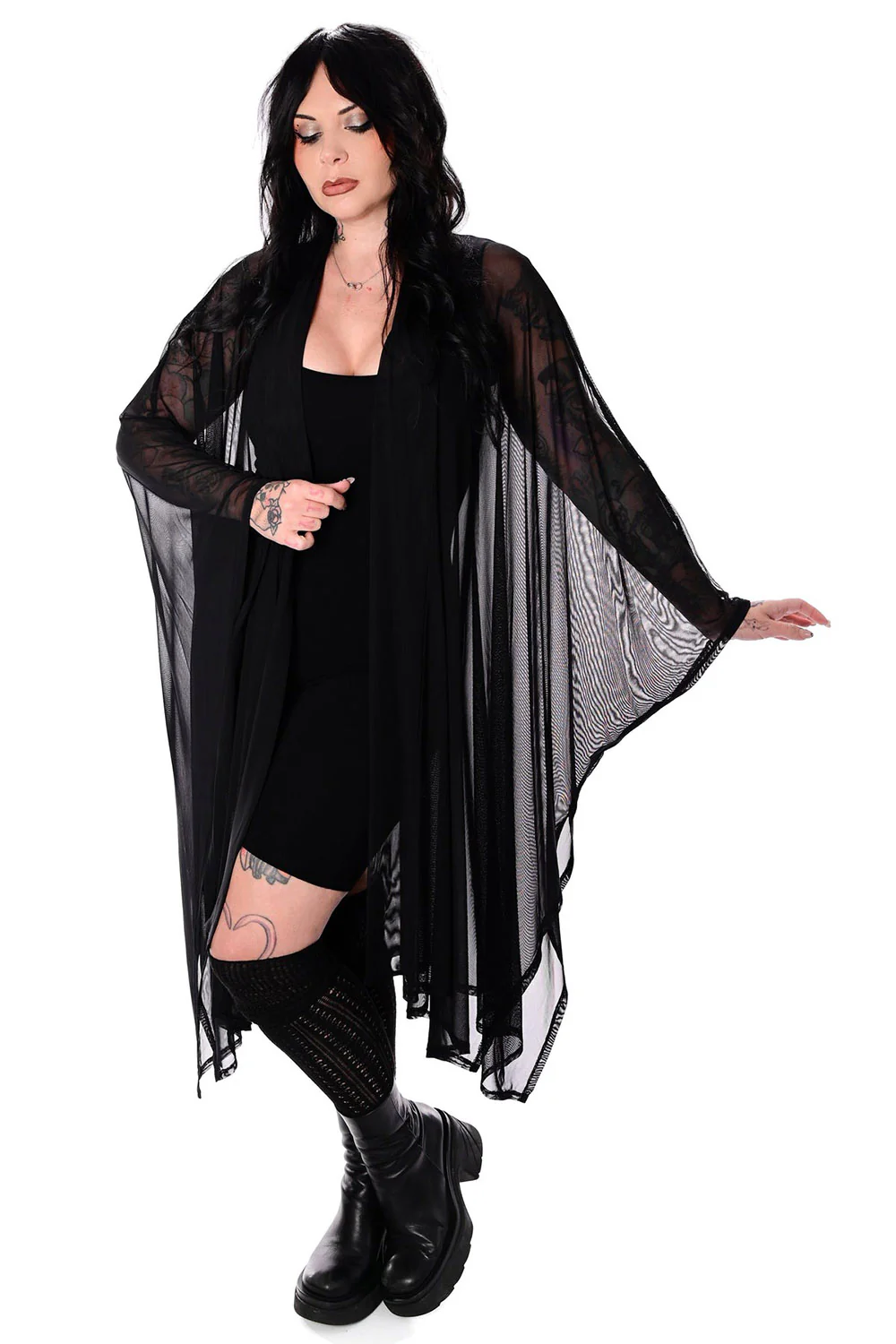 Lilith Mesh Oversized Cloak - Image 2