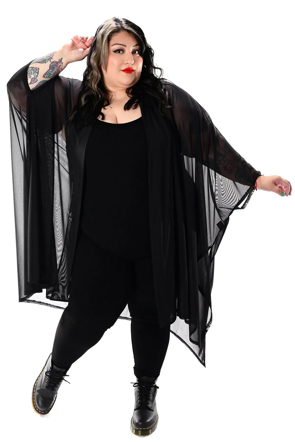 Lilith Mesh Oversized Cloak - Image 3