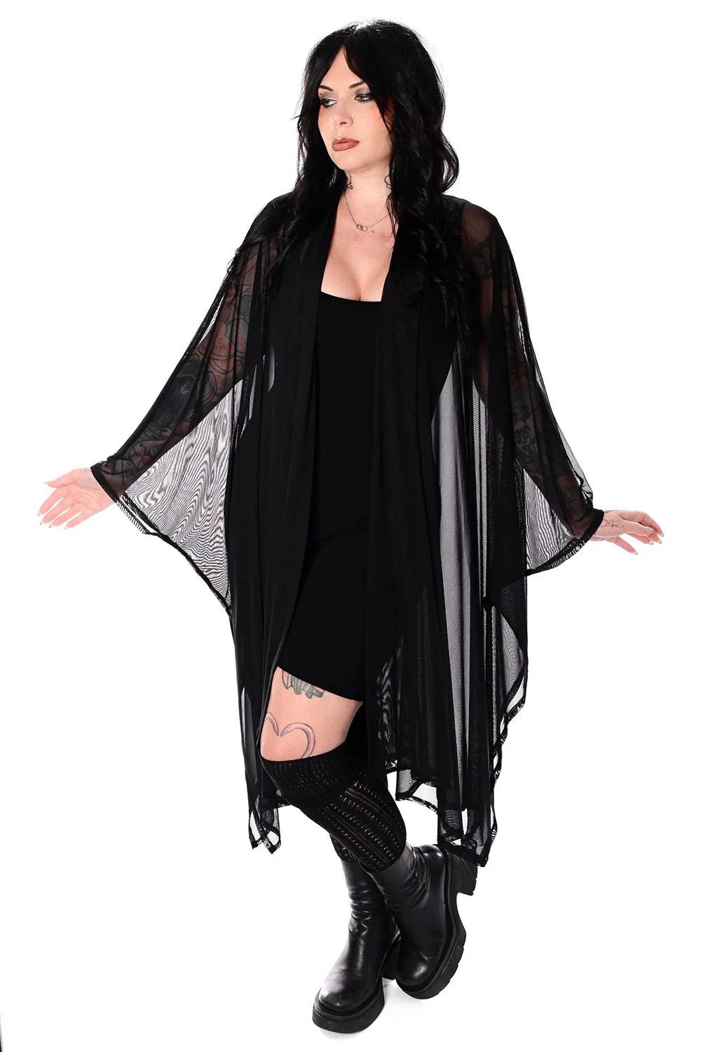 Lilith Mesh Oversized Cloak - Image 4