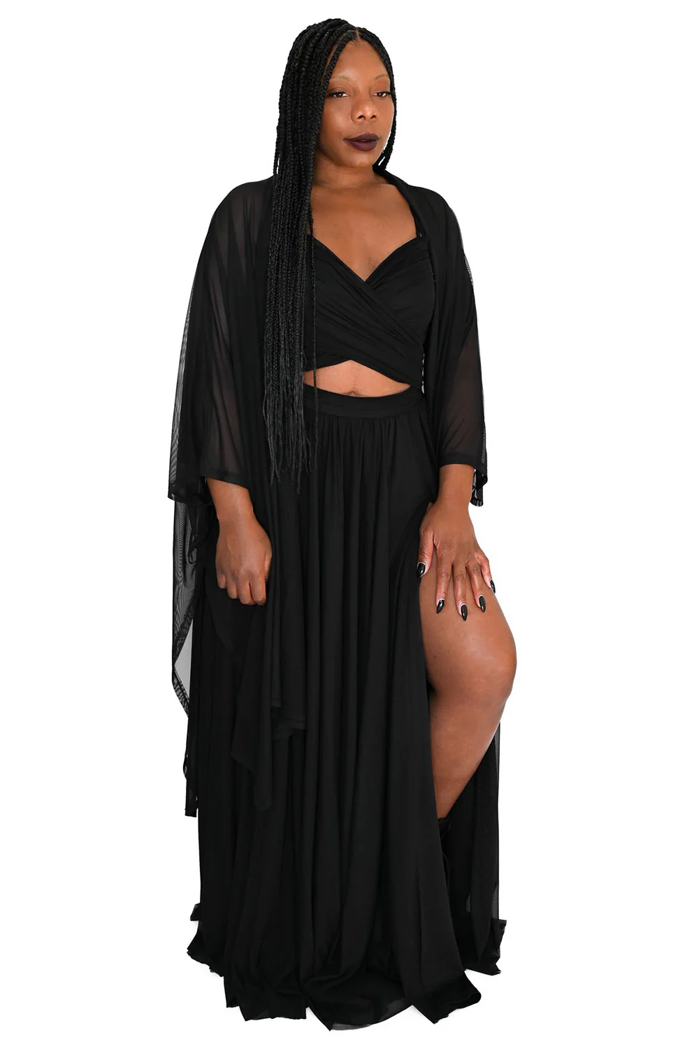 Lilith Mesh Oversized Cloak - Image 6