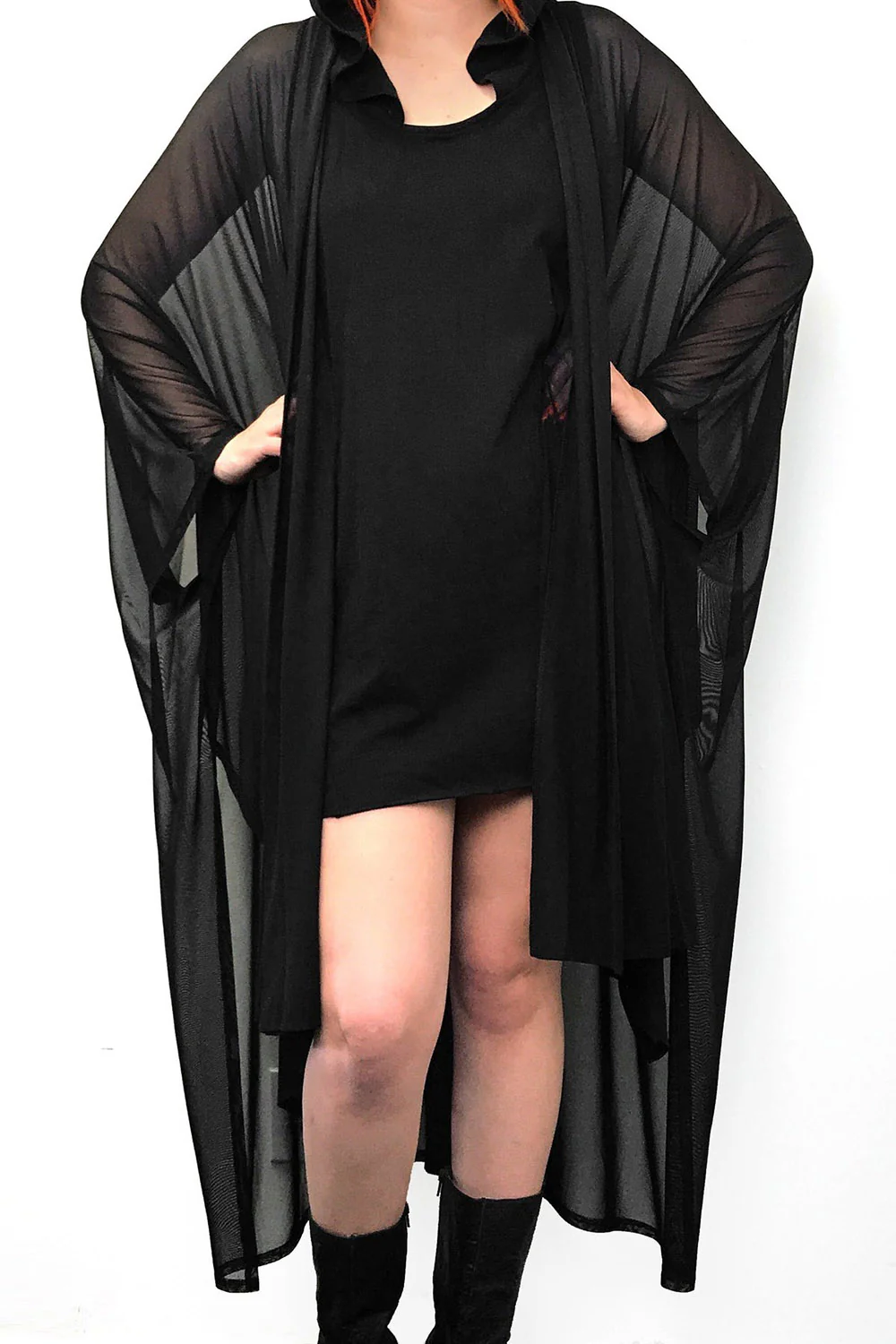 Lilith Mesh Oversized Cloak - Image 7