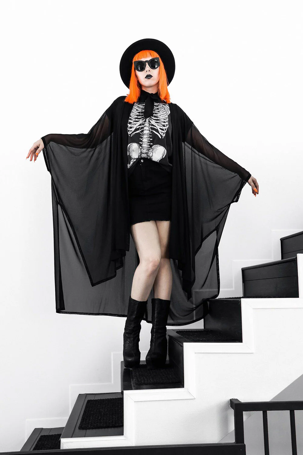 Lilith Mesh Oversized Cloak - Image 9