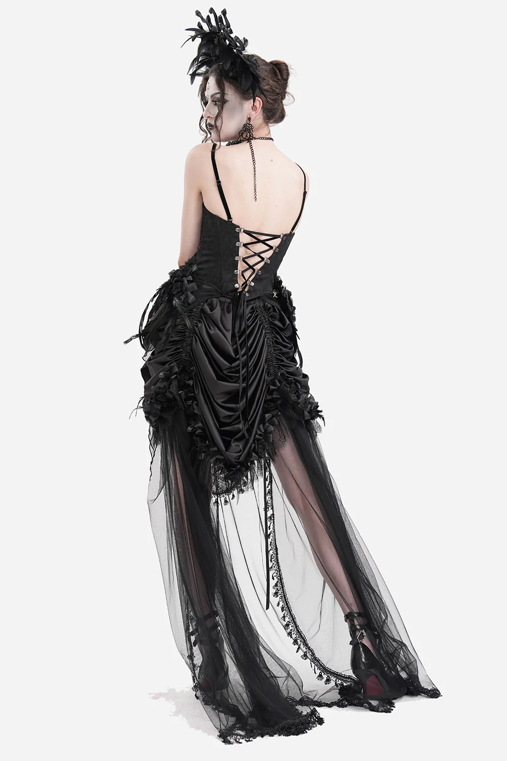 Lunar Blooms Brooch Corset Top - Image 5