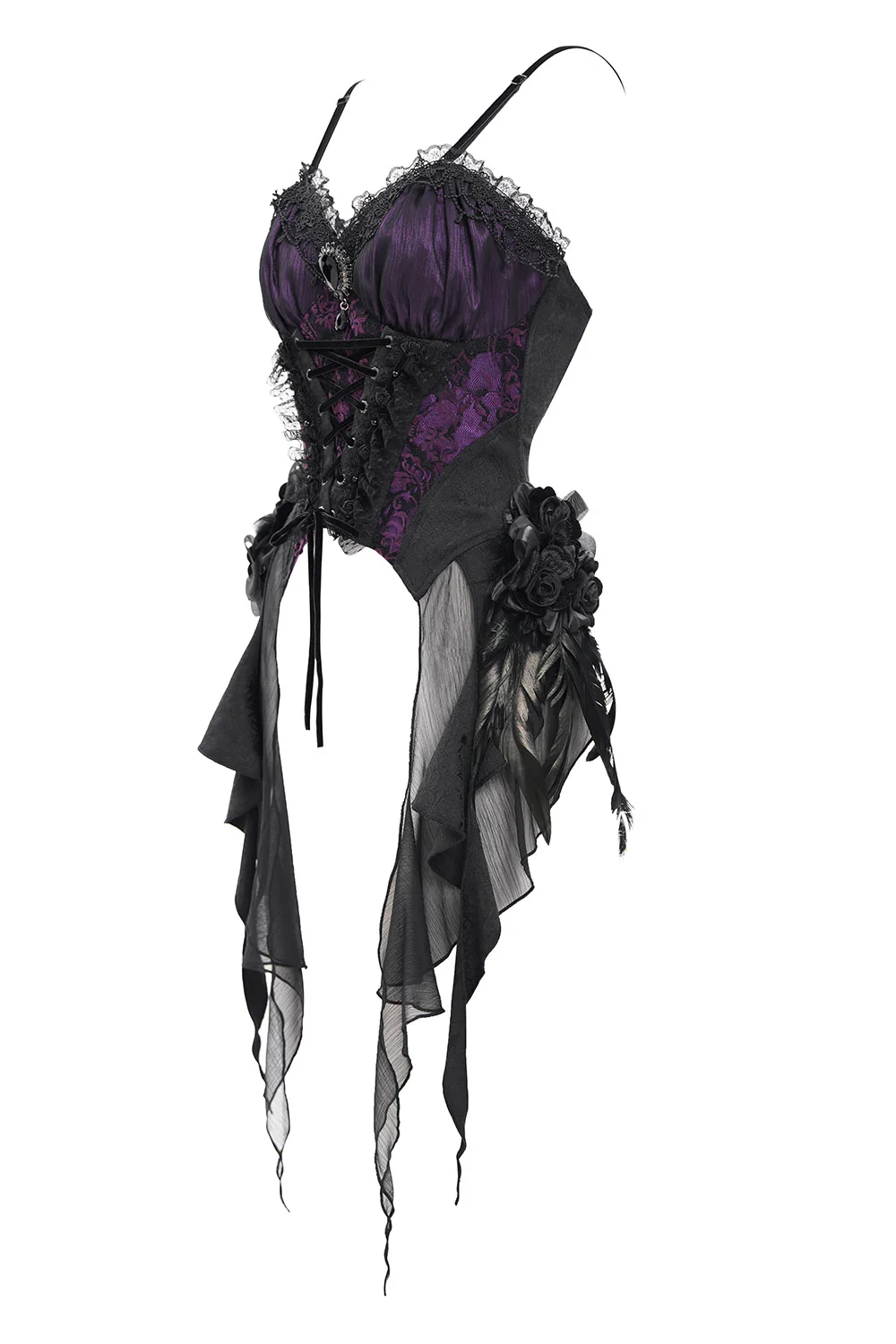 Lunar Blooms Brooch Corset Top - Image 7