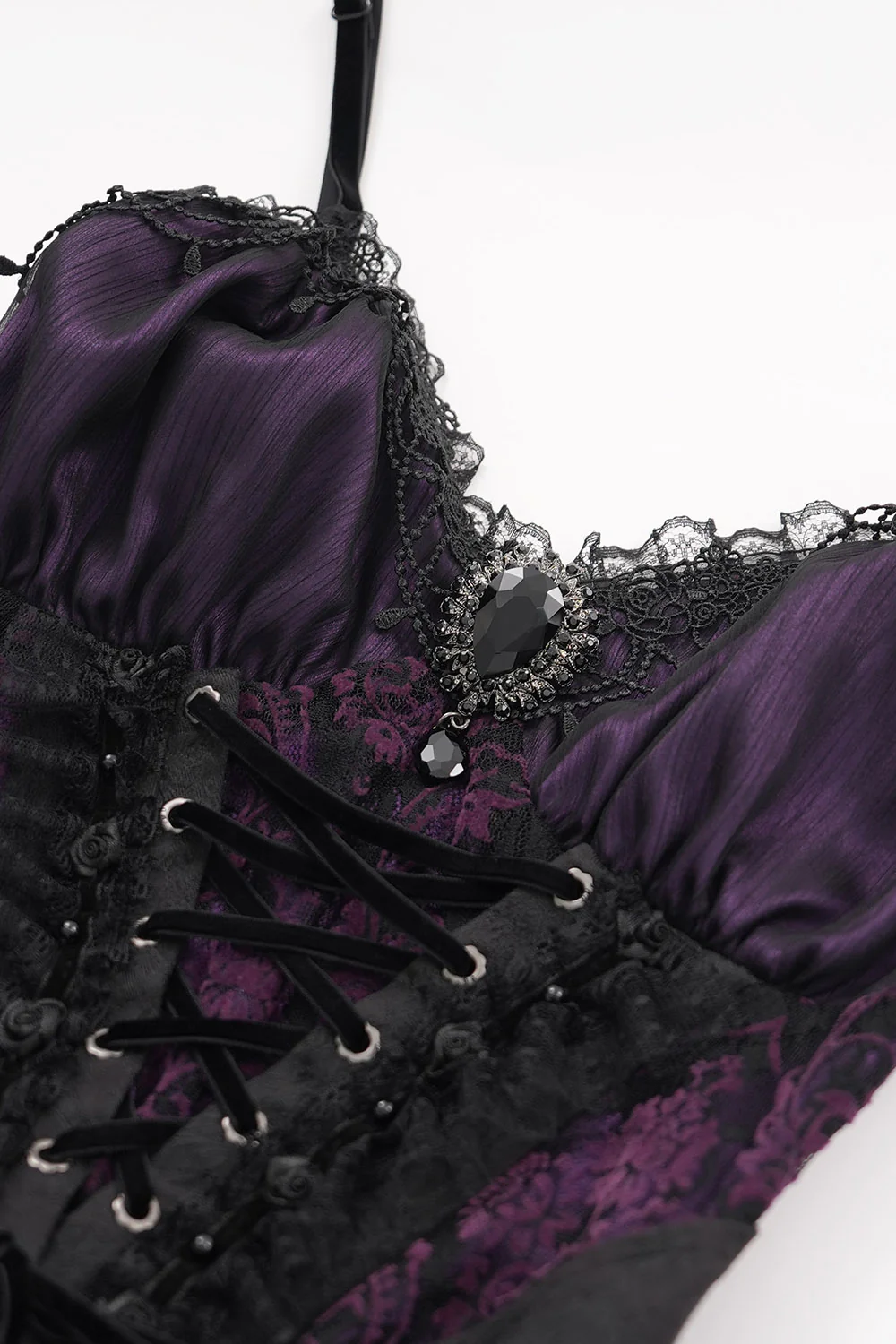 Lunar Blooms Brooch Corset Top - Image 9