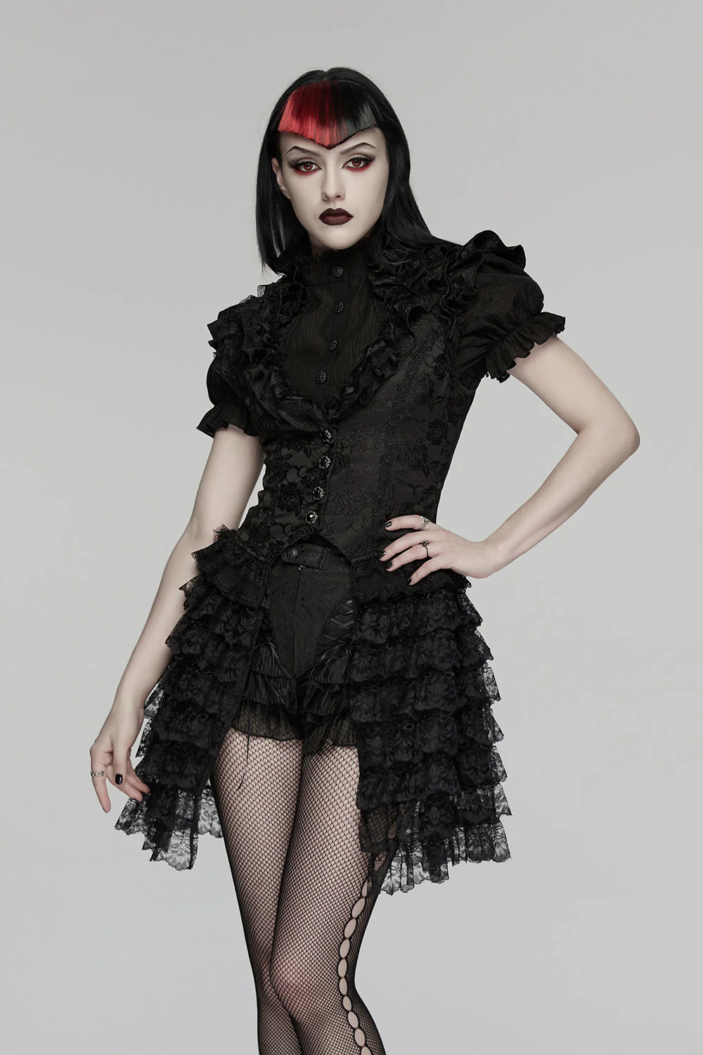Lunar Lace Ruffled Vest
