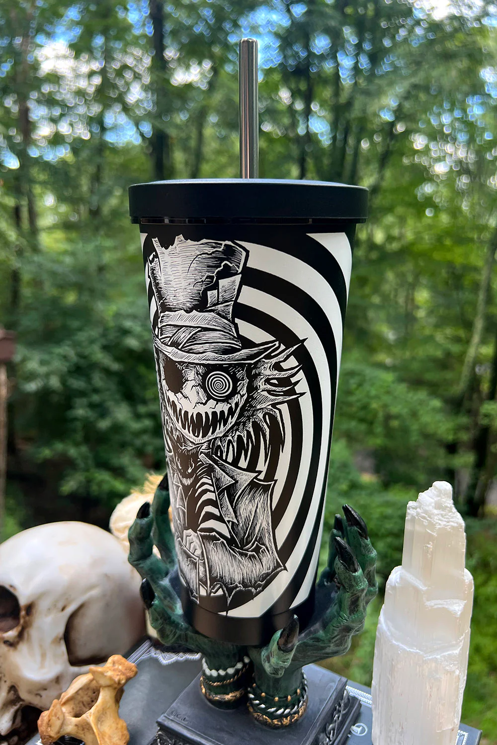 Mad Hatter Cold Brew Tumbler with Straw - Image 3