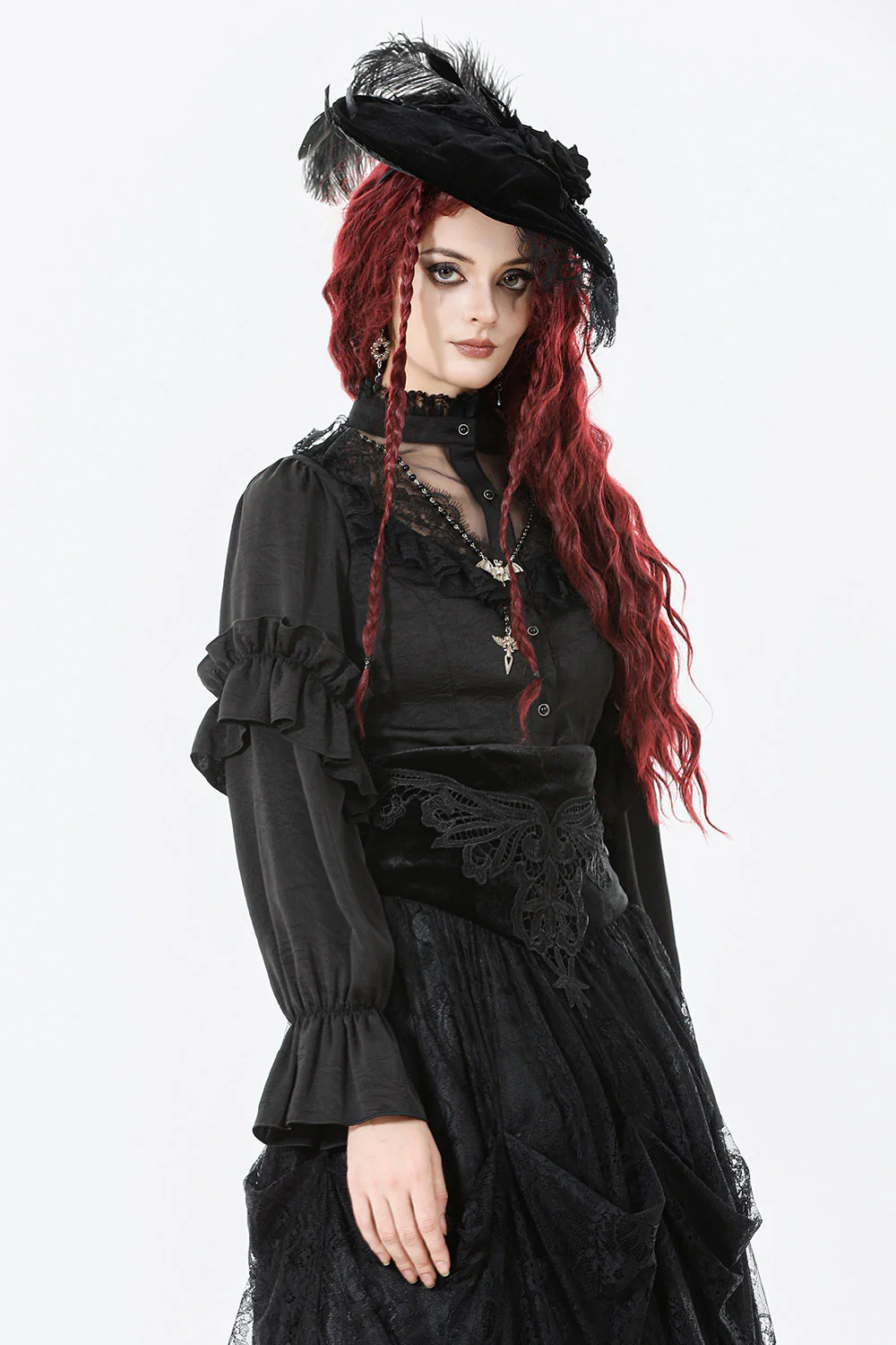 Manor Haunt Ruffled Blouse