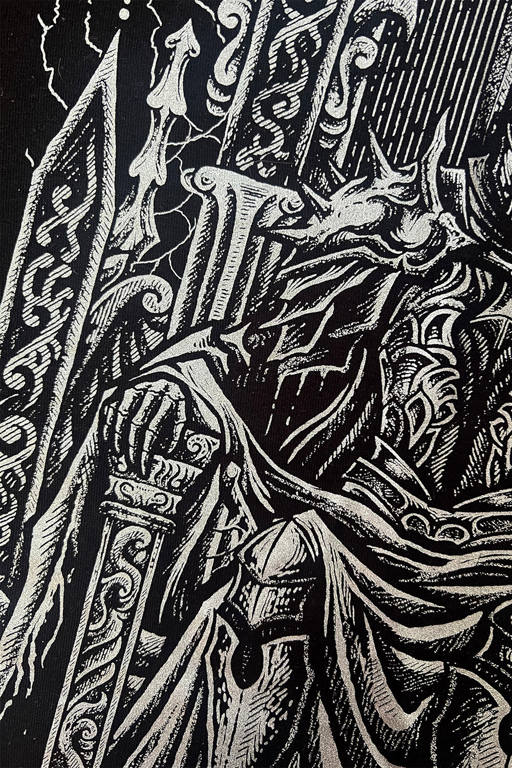 Medieval Knight Sweatshirt [Metallic Silver] - Image 4