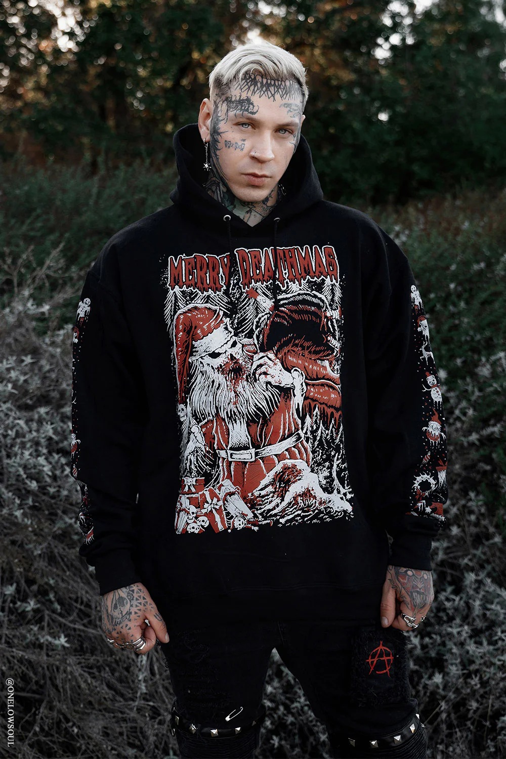 Merry Deathmas Christmas Hoodie - Image 3