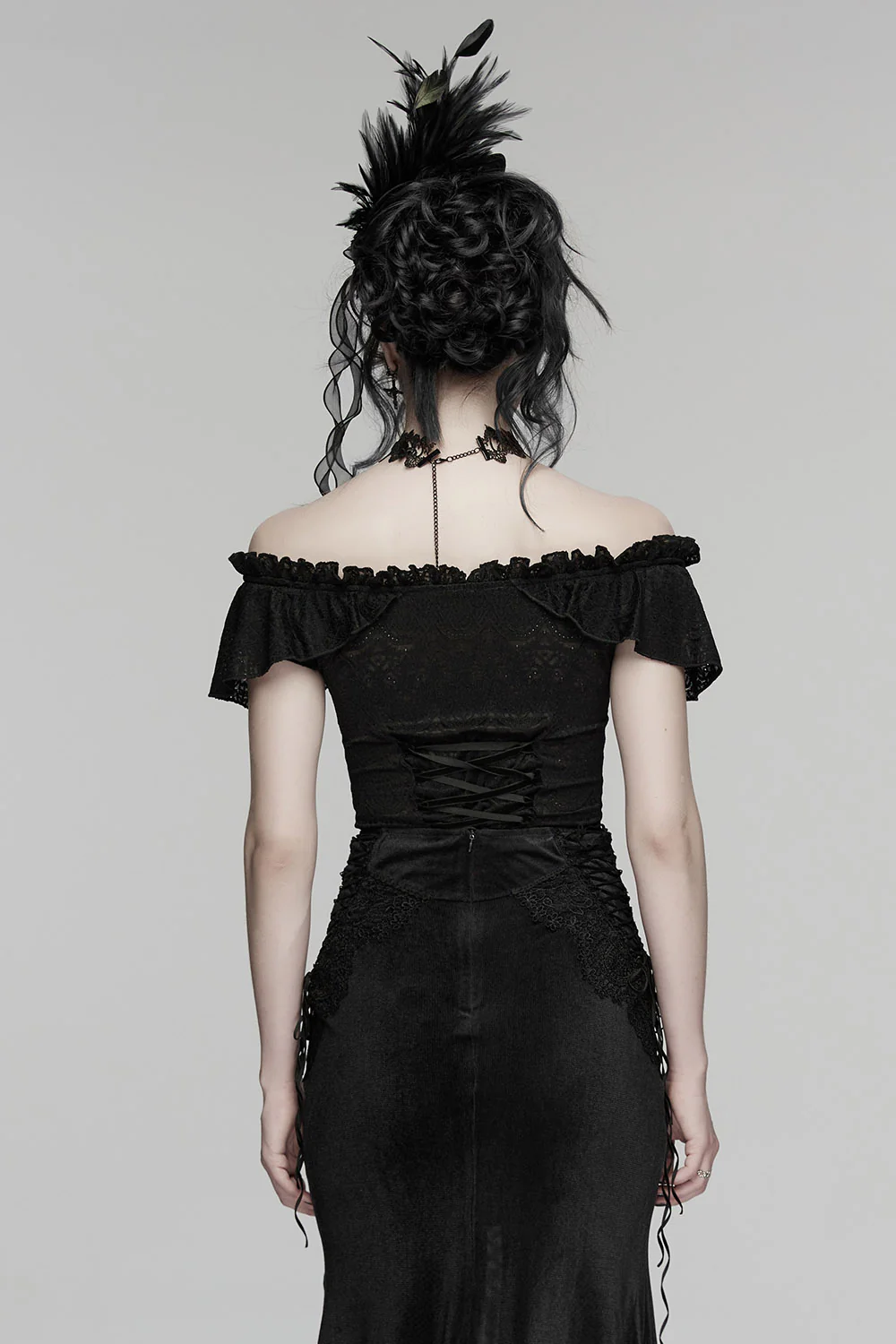Midnight Serenade Off Shoulder Top - Image 7