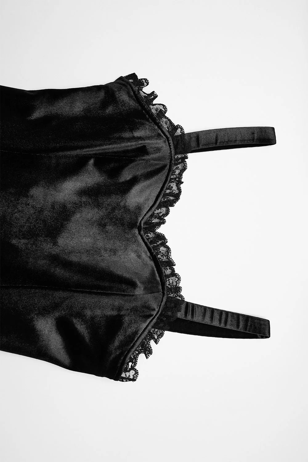 Midnight Spell Velvet Slip Dress [Black] - Image 6