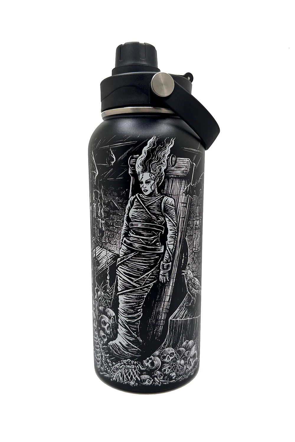 Frankenstein And Bride 32 Oz Water Bottle - Image 7