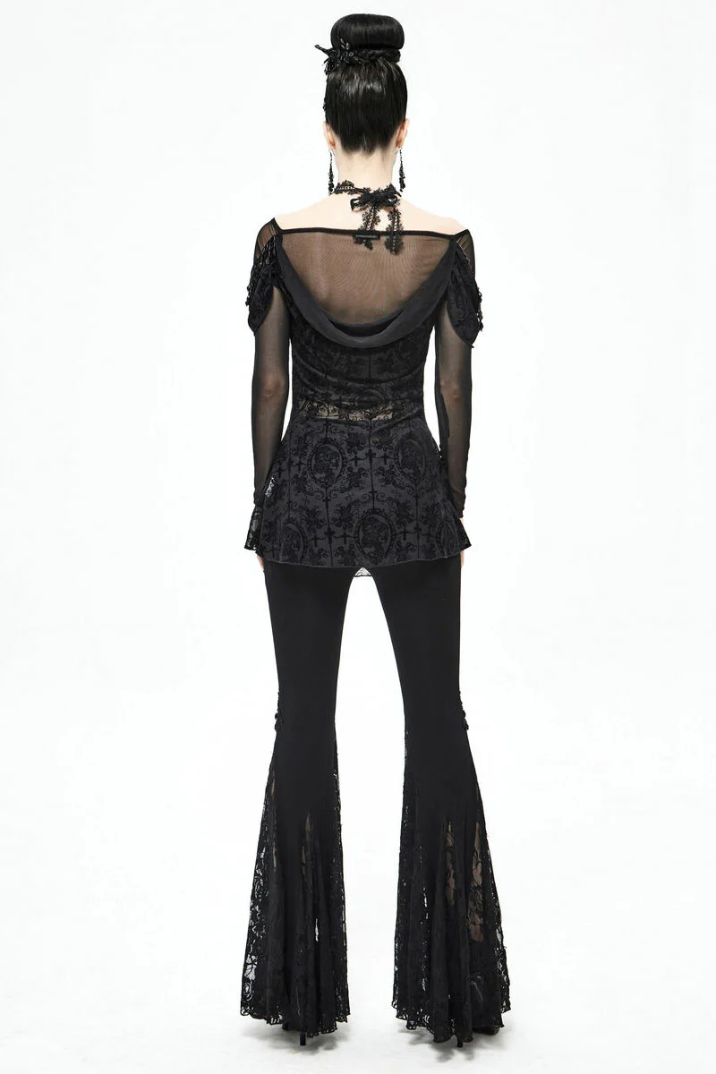 Netherworld Draped Shoulder Top - Image 7