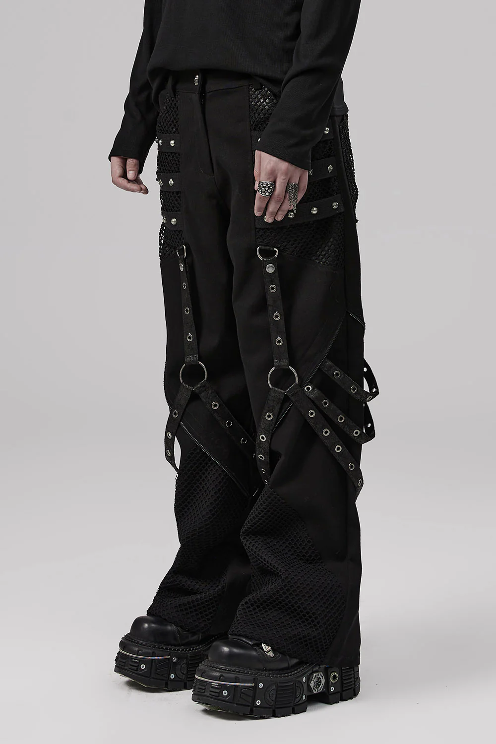 Night Cometh Baggy Pants [BLACK] - Image 2