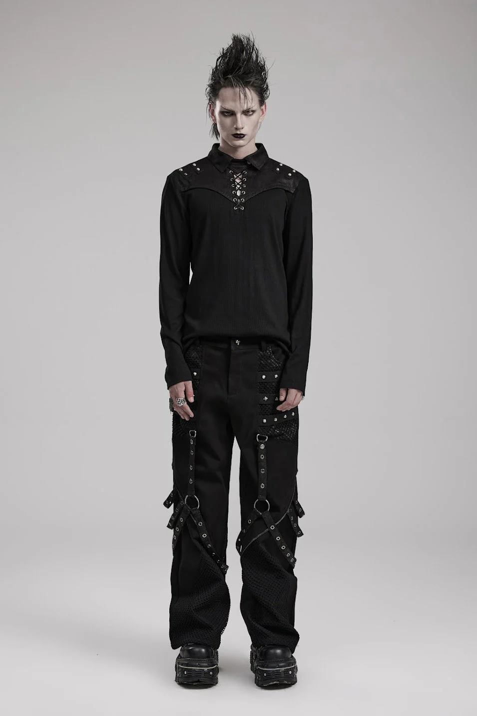 Night Cometh Baggy Pants [BLACK] - Image 4