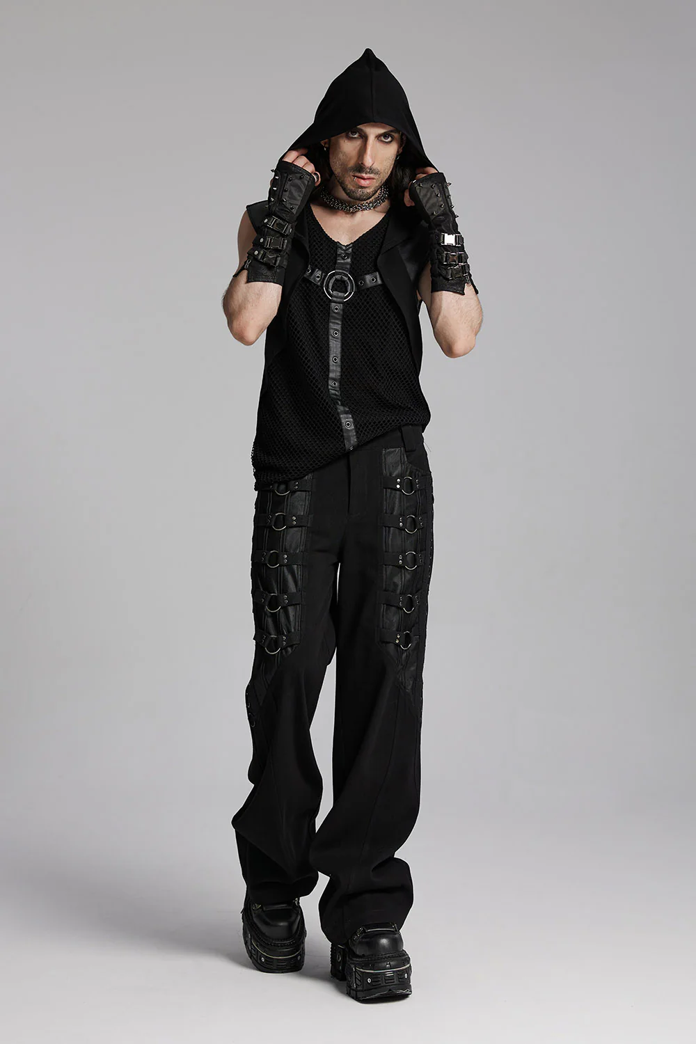 Night Hunt Metal Hardware Baggy Pants - Image 5