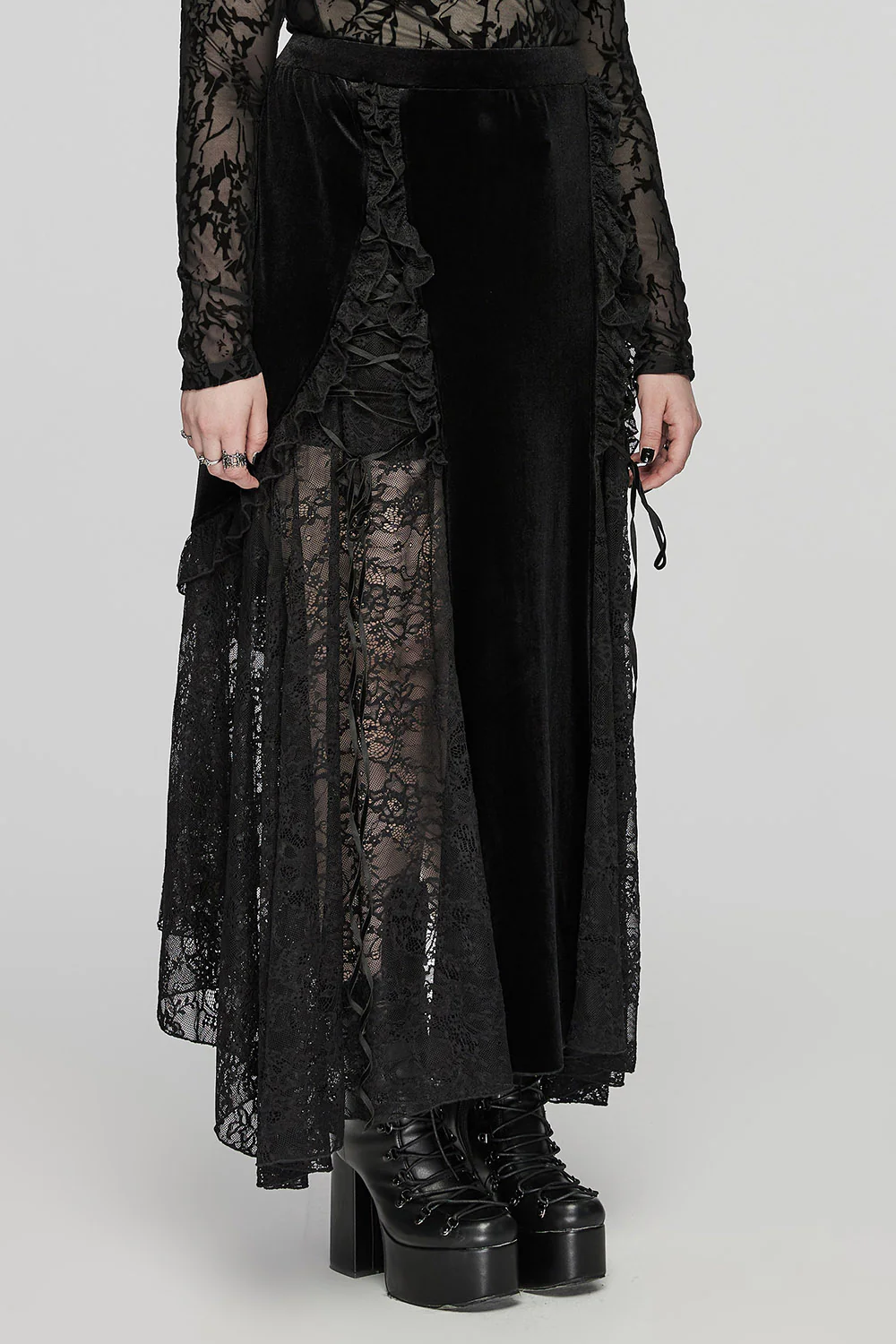 Nightfall Vampire Velvet Skirt - Image 3