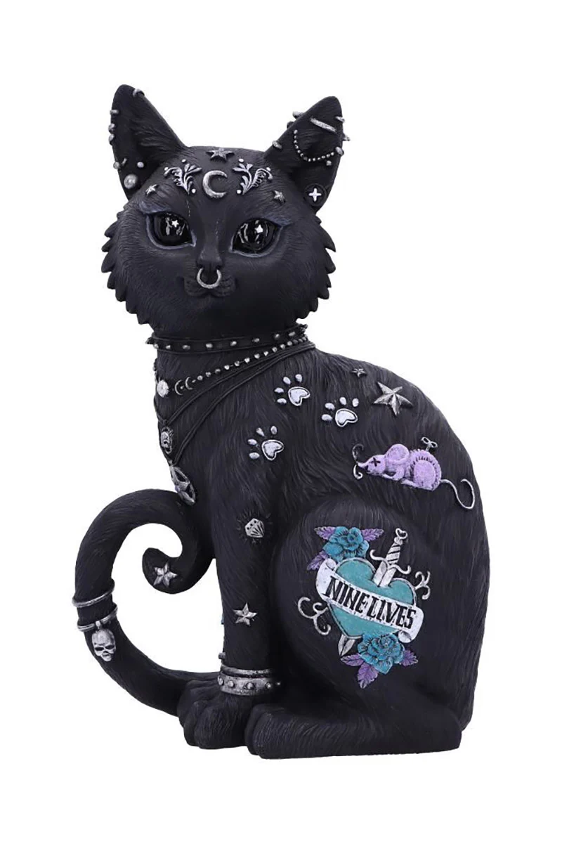 Nine Lives Cat Statue - Image 2
