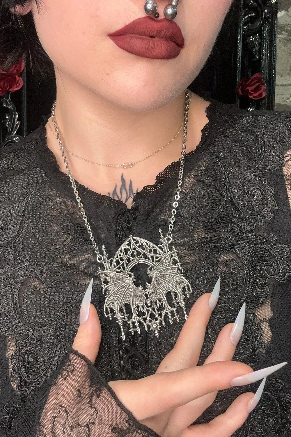 None Shall Pass Necklace - Image 2