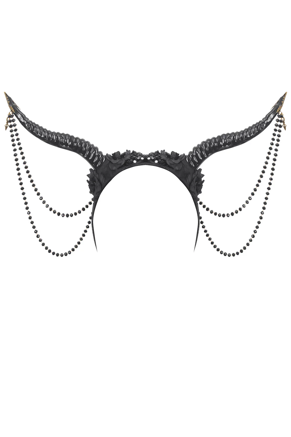 Nordic Witch Gothic Horned Headband - Image 4