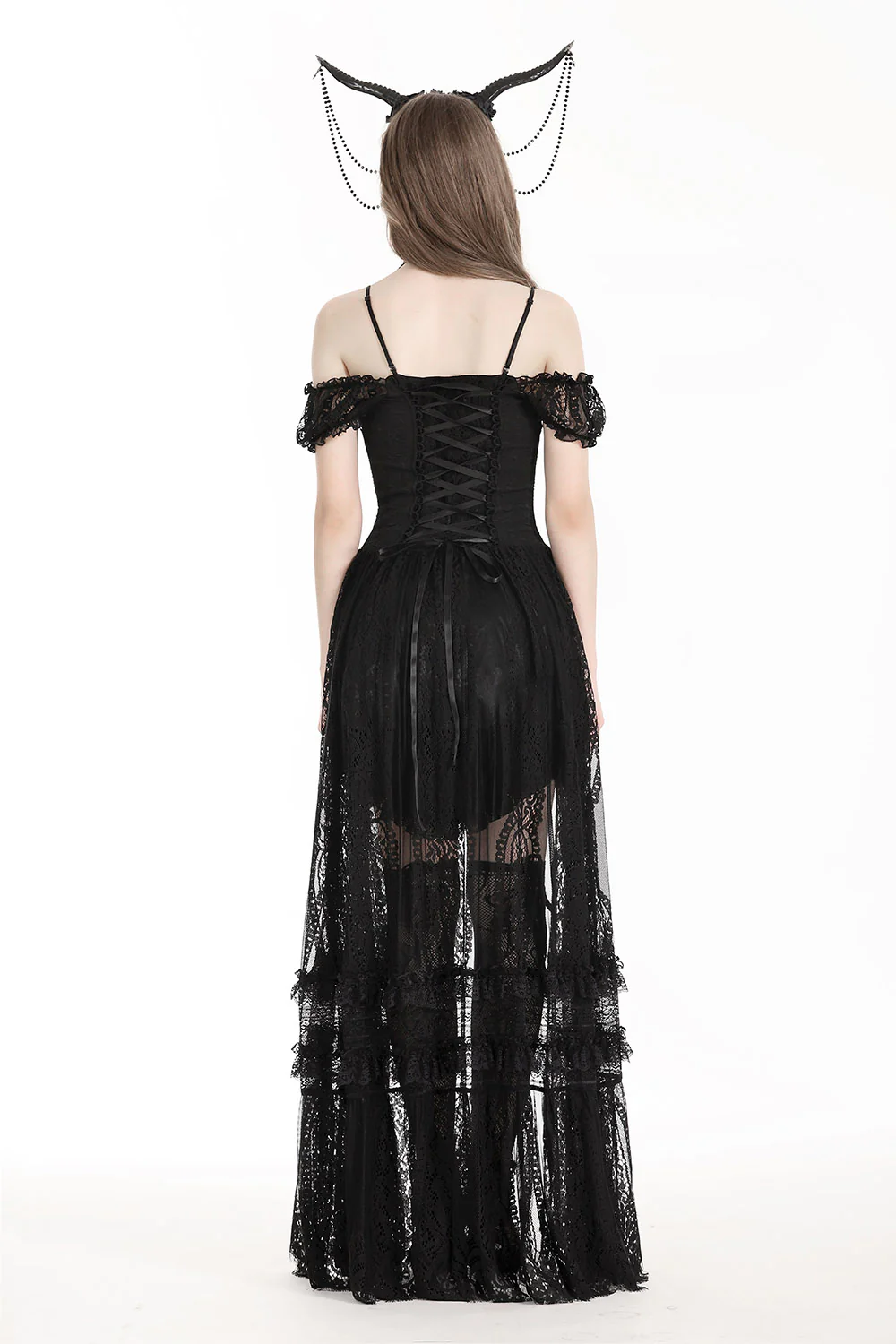 Nordic Witch Gothic Horned Headband - Image 6