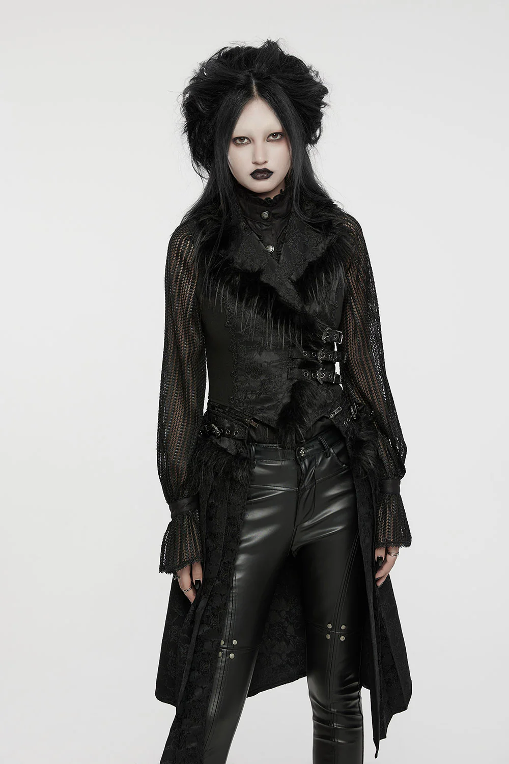 Nosferatum Vampire Goth Detachable Vest Set - Image 7