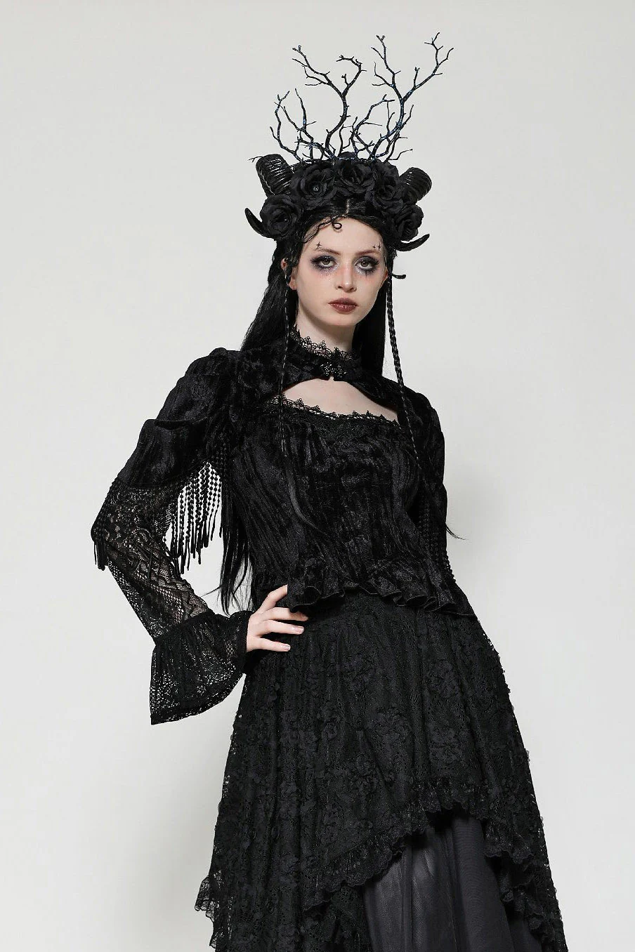 Note Dame Peplum Top - Image 3