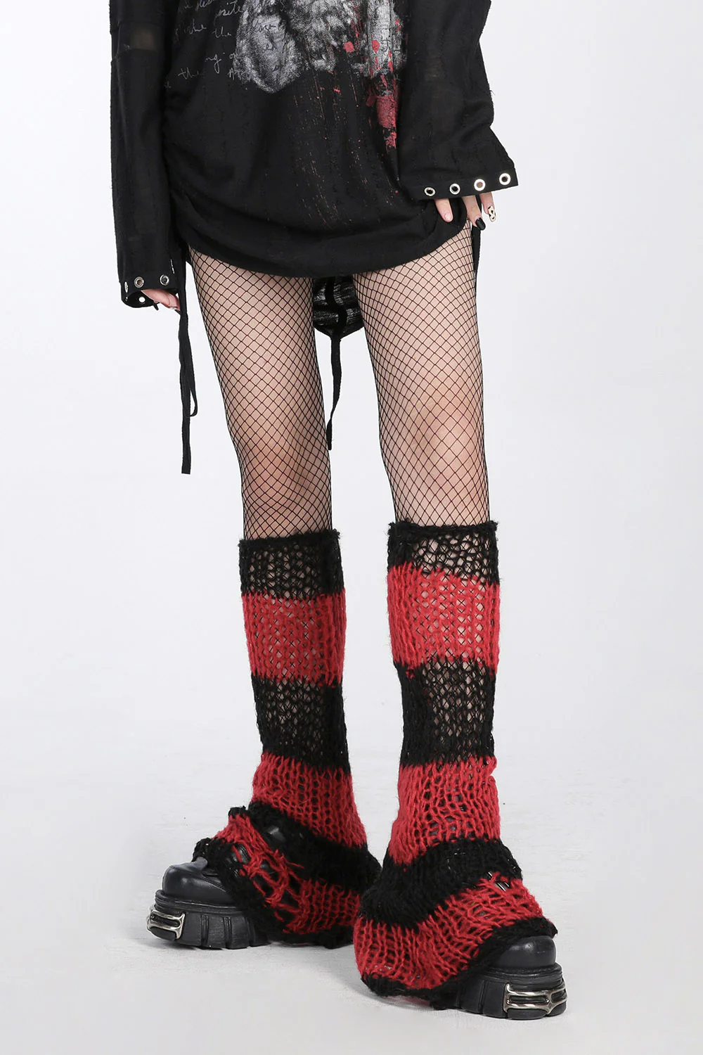 Vampire Academy Leg Warmers [RED/BLACK] - Image 5