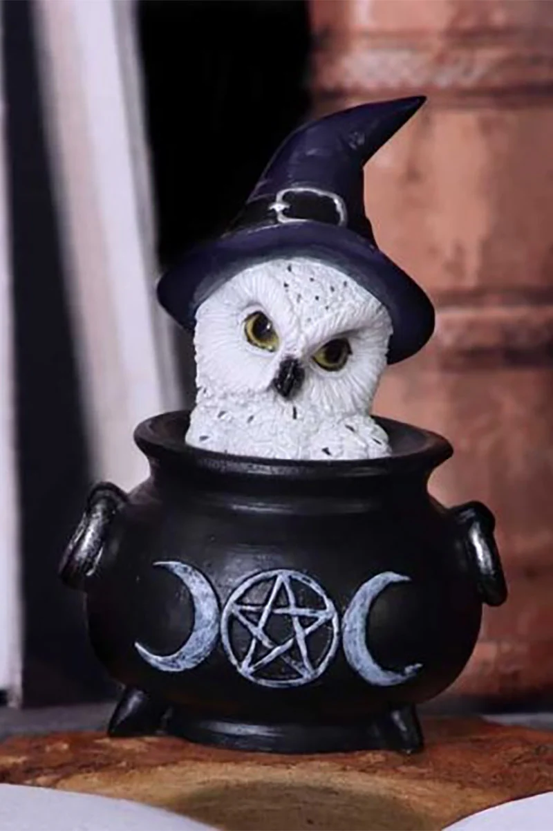 Owl's Brew Cauldron Statue - Image 2